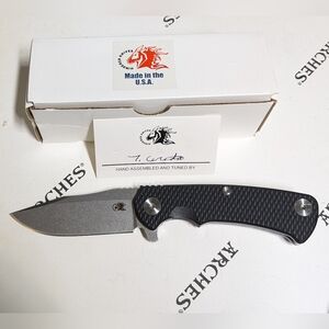 Rick Henderer Project X Magnacut flip out knife G10 handle brand new